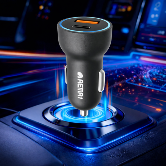 Cargador de coche con 2 puertos carga rápida