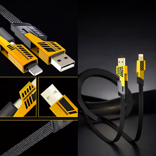 Cargador 4 EN 1 Multi Cable de Carga Rápida, Tipo C+ Ligthning AX-55