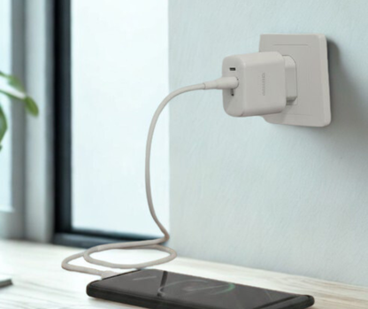 Cargador USB-C+USB-A, carga rápida E13