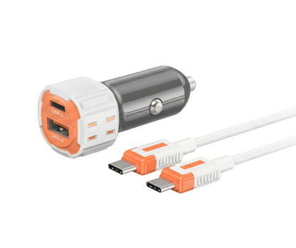 Cargador de coche 2 en 1 USB-C carga Rápida C15C