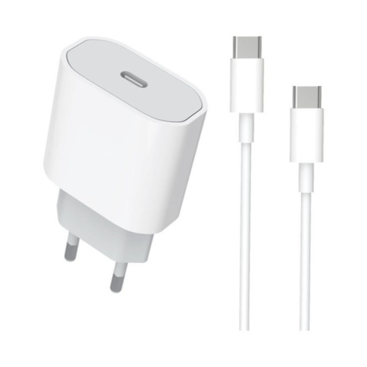 Cargador carga rápida Tipo C con cable de 1M C+C, CC12